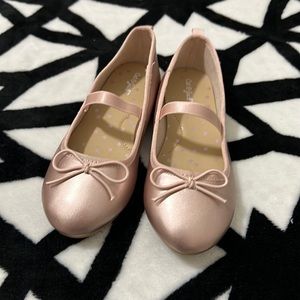 SOLD!!! CAT&JACK rose gold flats size 11 toddler
